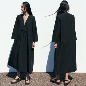 ZARA | Elegant Black Maxi Dress